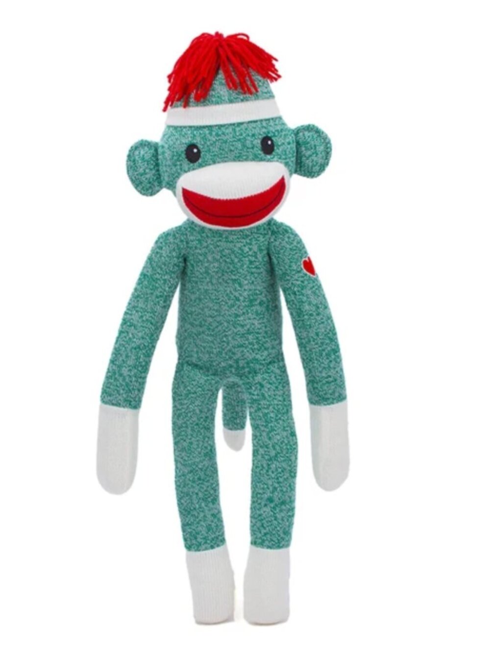 NEW Plushland Sock Monkey 20" - Green